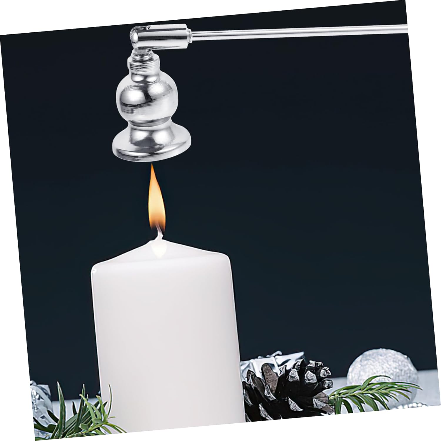 STOBAZA Candle Snuffer Handle with Unique Decorative Design