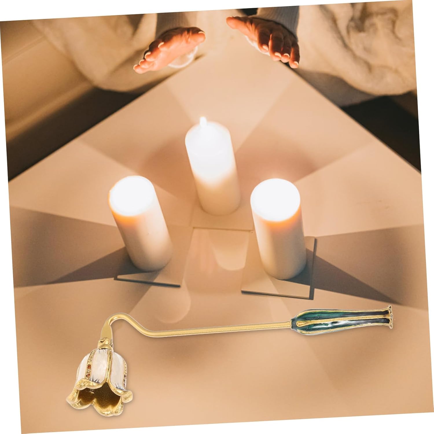 Metal Candle Snuffer with Long Handle
