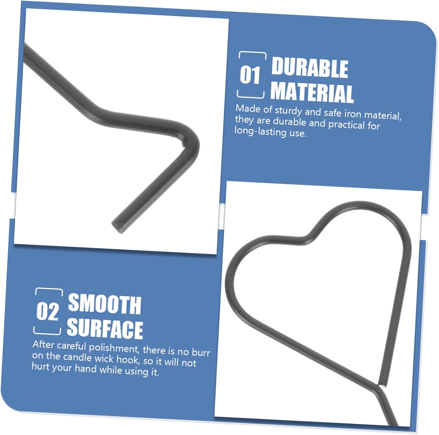 4pcs Heart Design Candle Wick Dippers for Safe and Stylish Use