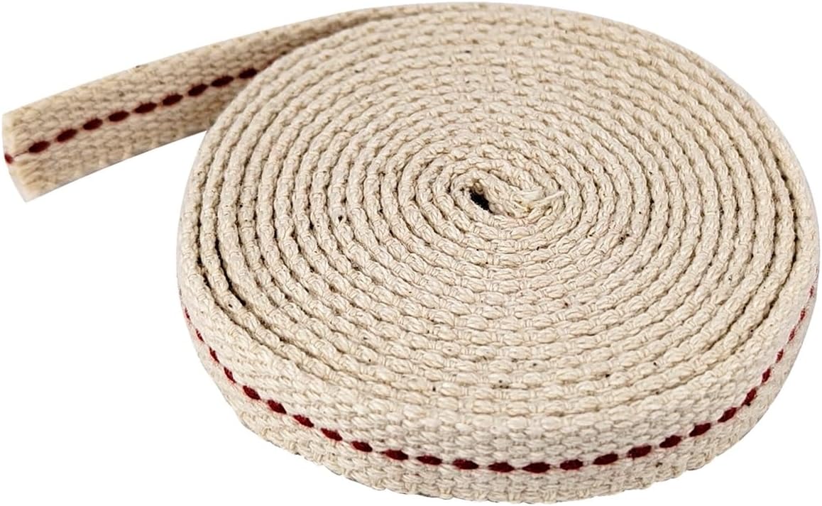 CHTUGEM 1 Roll Oil Lamp Wick 65 Feet 12 Inch Flat Cotton