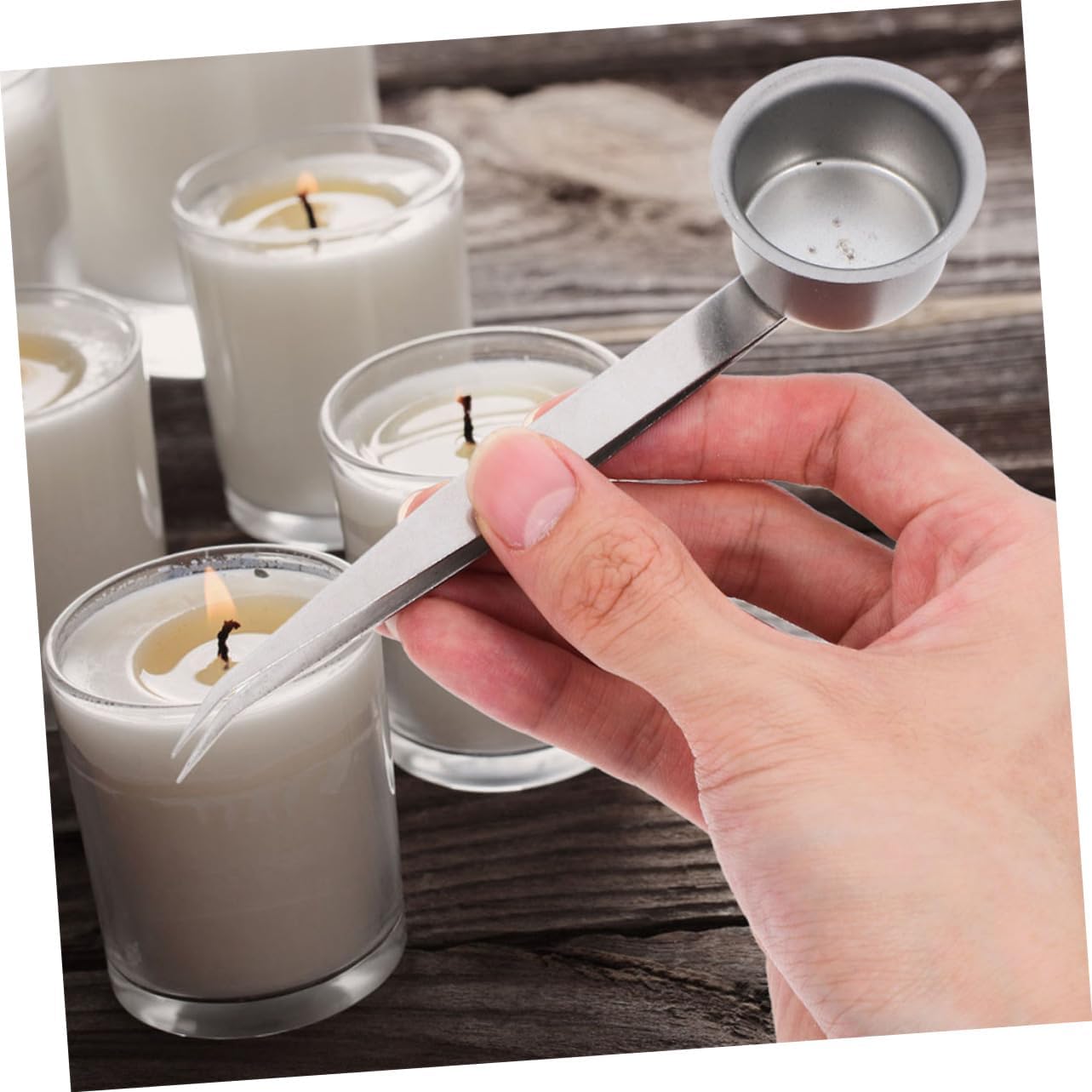 Cabilock 3pc Candle Extinguisher with Handle and Tweezer