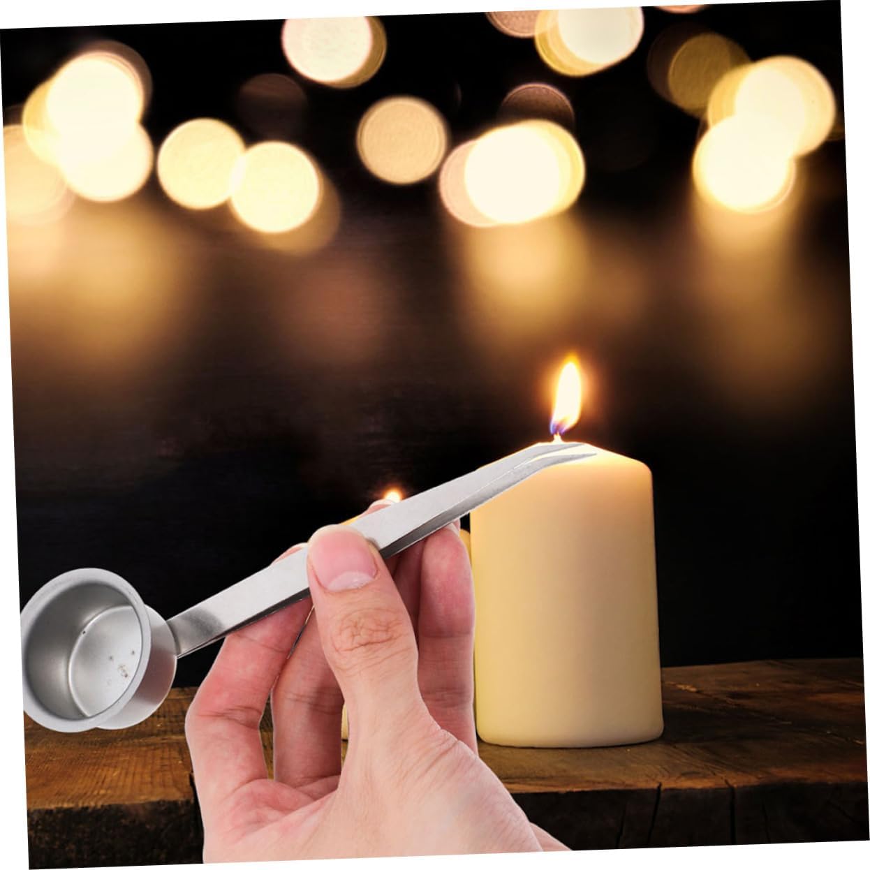 STOBAZA 2Pcs Iron Candle Snuffer with Flame Handle