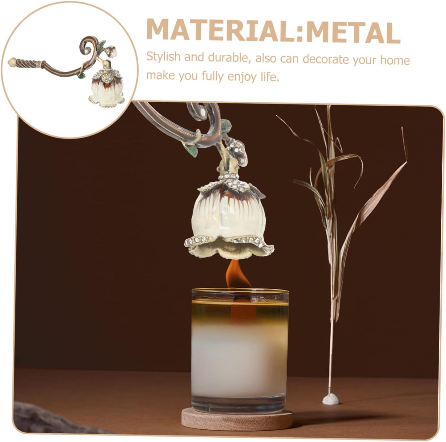 Candle Snuffer Wick Extinguisher for Long Candles