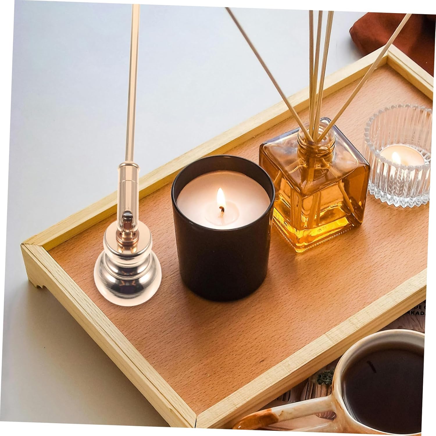 Iron Candle Snuffer Flame Extinguisher for Taper and Pillar Candles