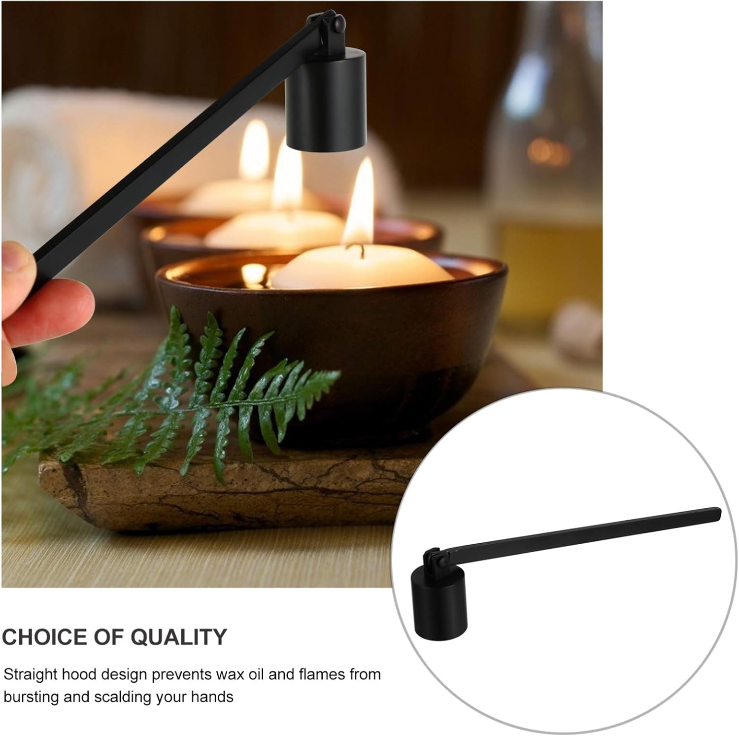 3pcs Candle Snuffer Tool Stainless Steel