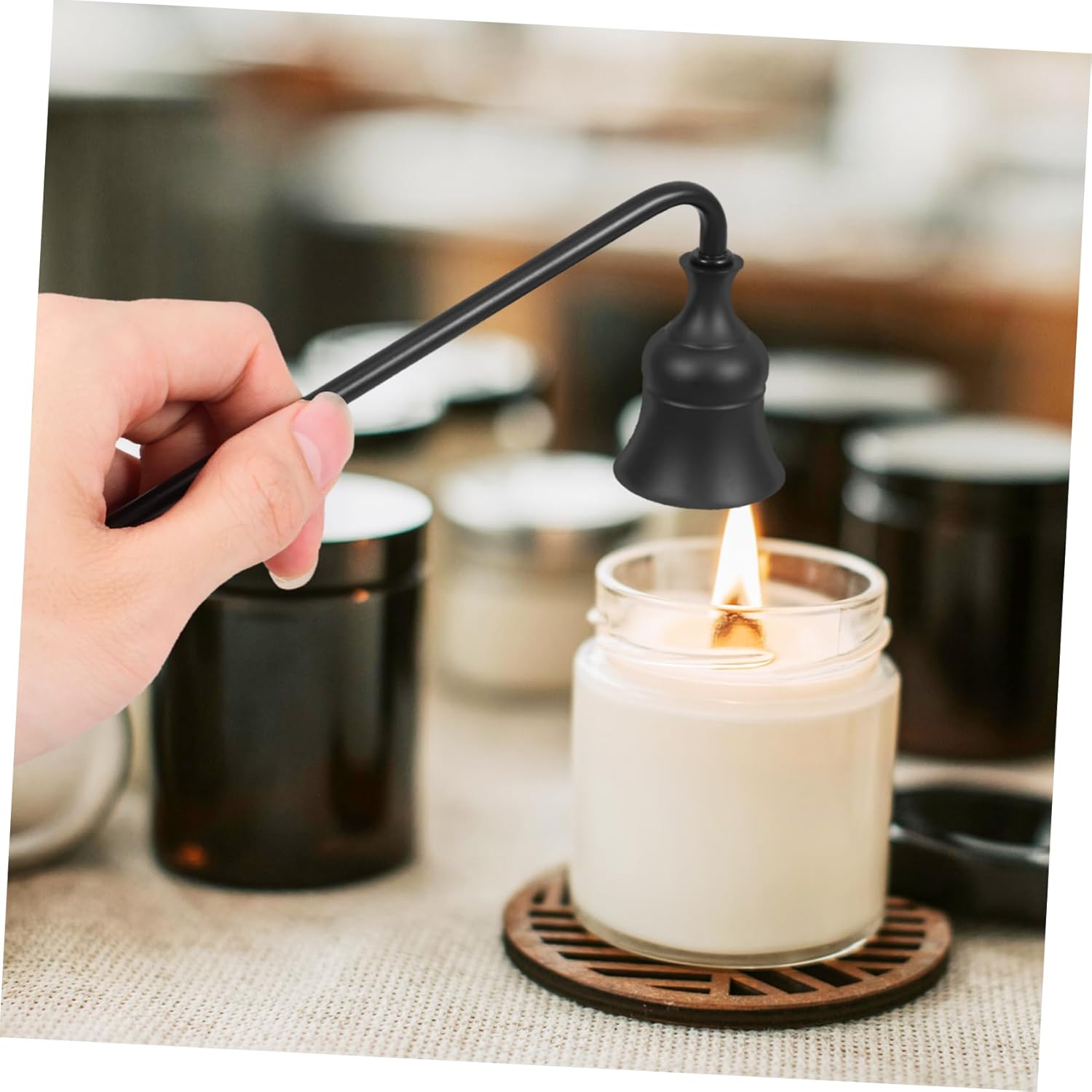 Candle Snuffer Long Handle Flame Extinguisher for Safe Use
