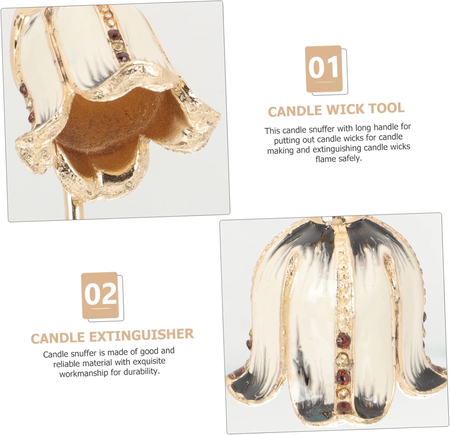 Zerodeko 90g Wick Snuffer Candle Extinguisher