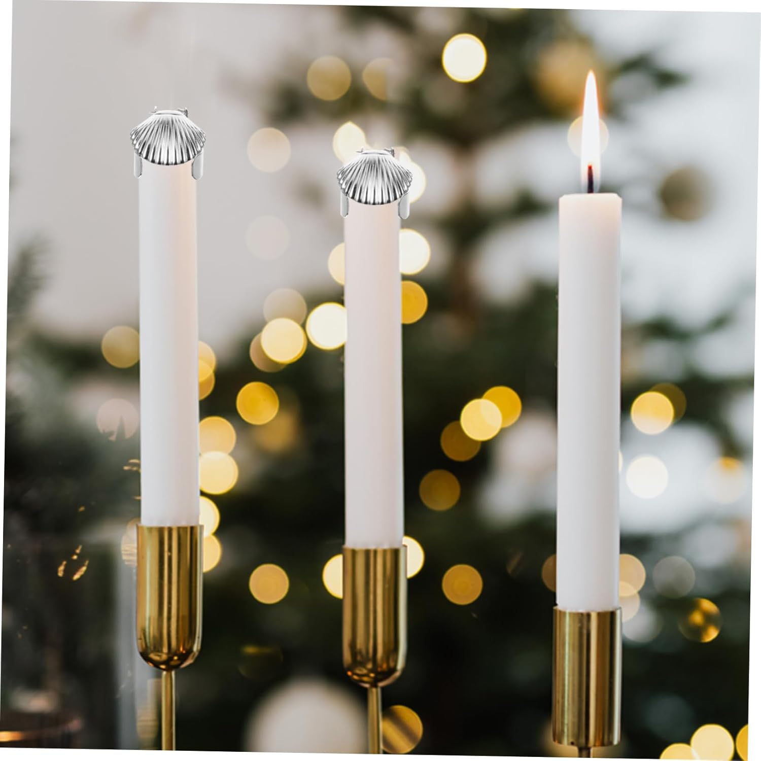 Zerodeko 4Pcs Metal Candle Snuffer Tool