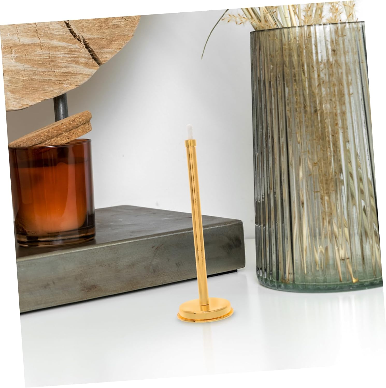 Happyyami Candle Snuffer with Long Handle for Kerosene Lamps