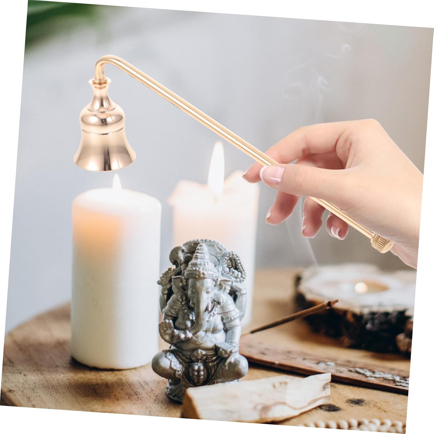 GOOHOCHY Candle Snuffer Flame Extinguisher Home Decor Tool
