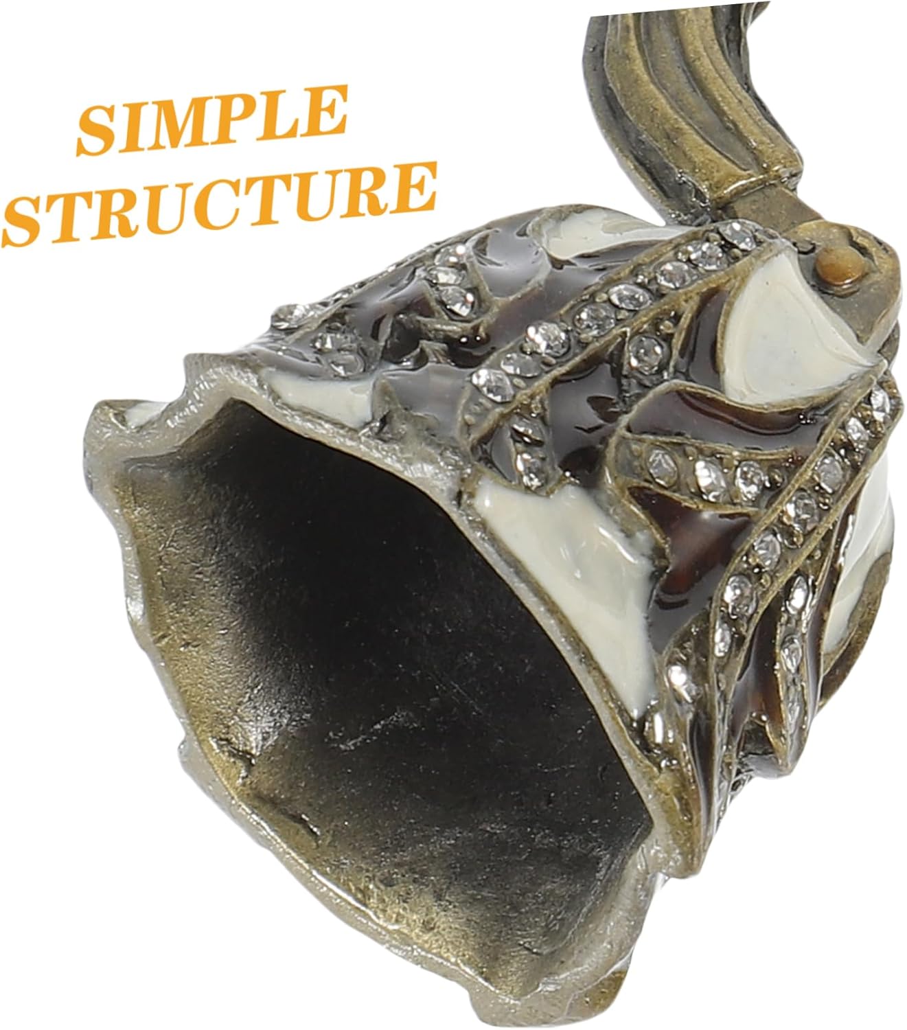 Retro Tulip Candle Snuffer with Rhinestone Design