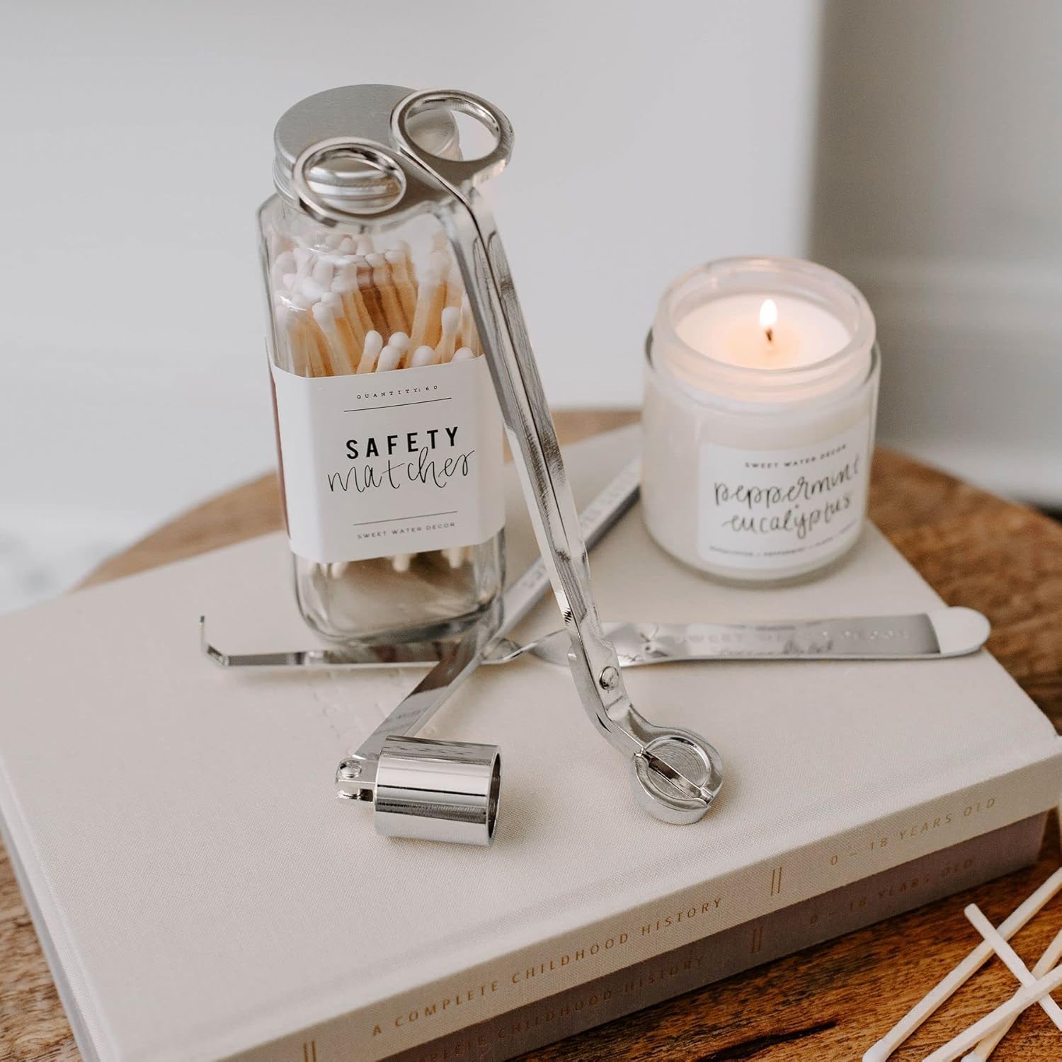 Sweet Water Decor Silver Candle Care Kit