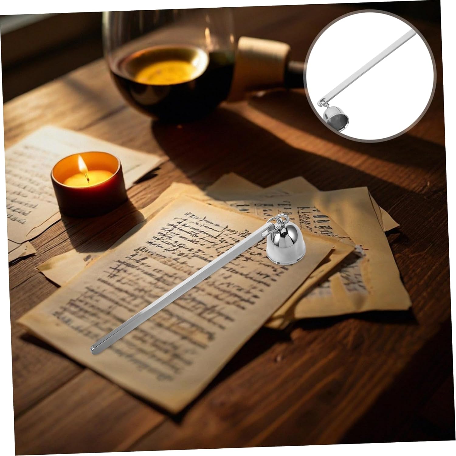 Zerodeko Candle Snuffer Handle Stainless Steel
