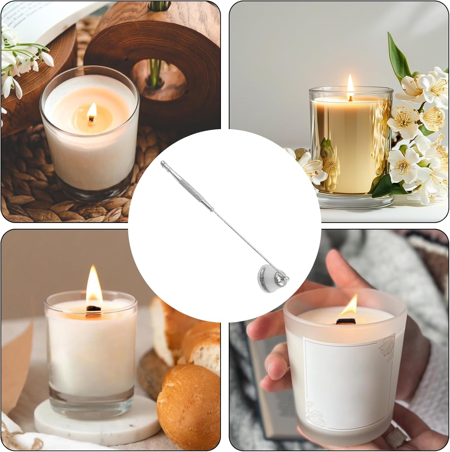 Candle Snuffer and Wick Trimmer Kit with Gift Packaging