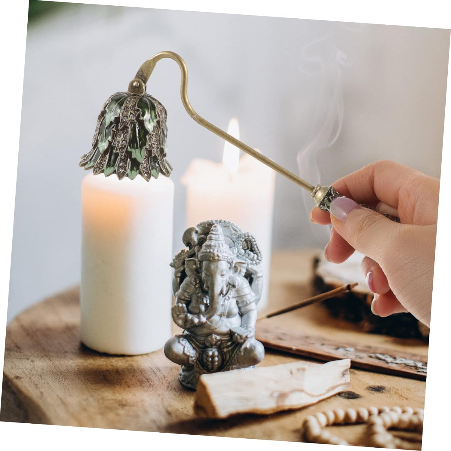 Happyyami Candle Wick Snuffer with Long Handle