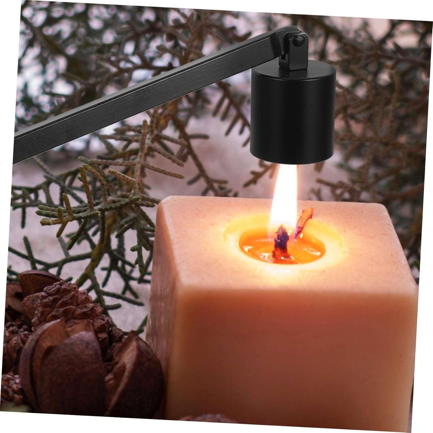 Zerodeko Black Candle Snuffer Tool for Home and Decor