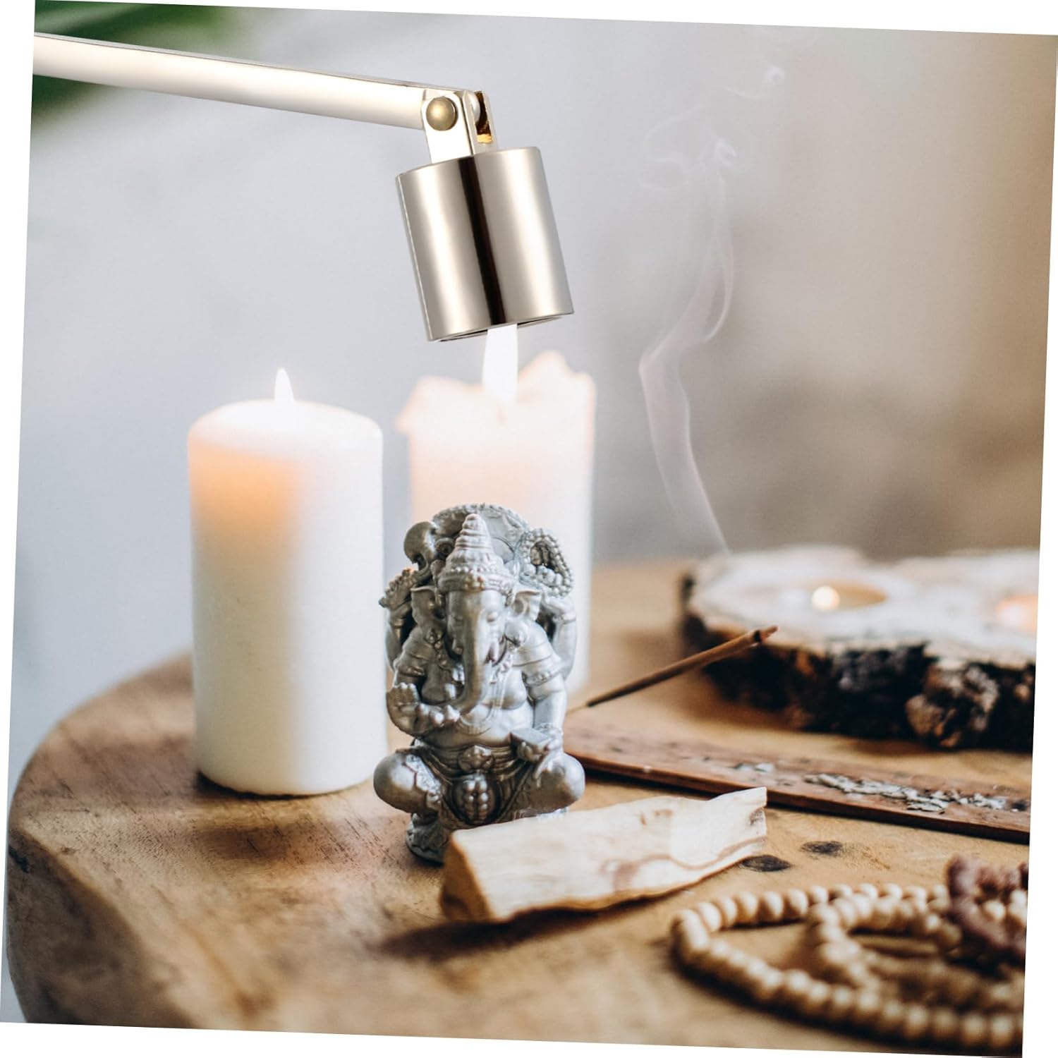 Happyyami 2pcs Stainless Steel Candle Snuffers