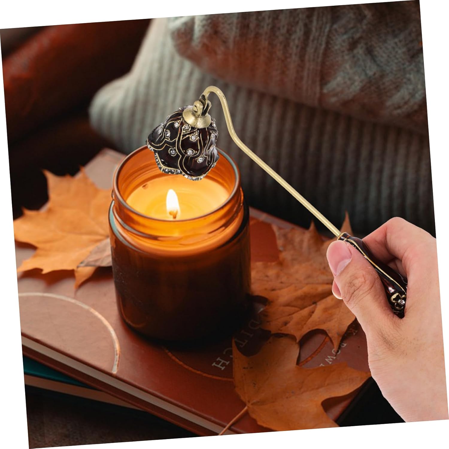 Levemolo Candle Snuffer Tool with Long Handle 1