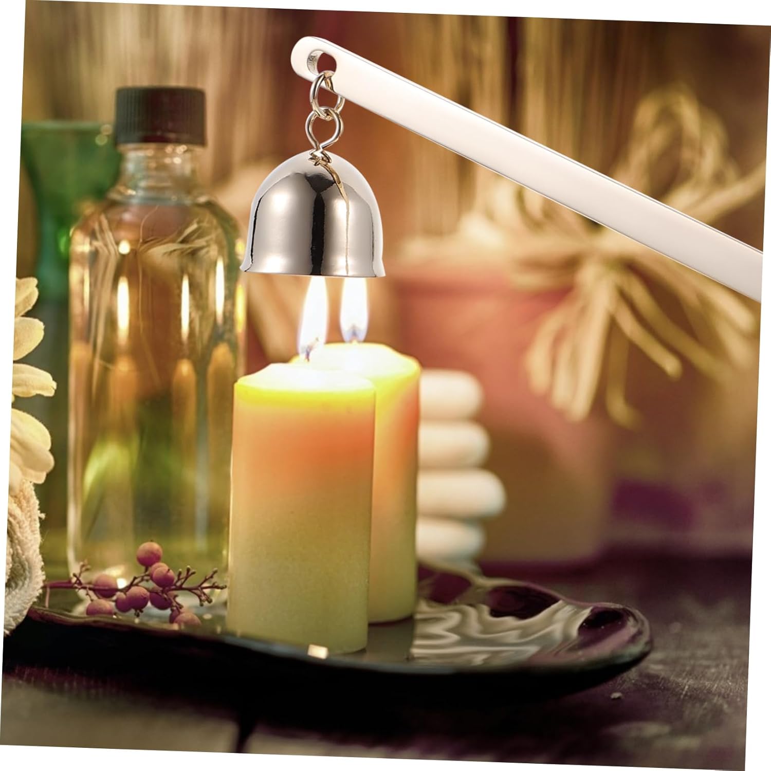 GOOHOCHY Candle Extinguisher Bell Shaped Snuffer Head