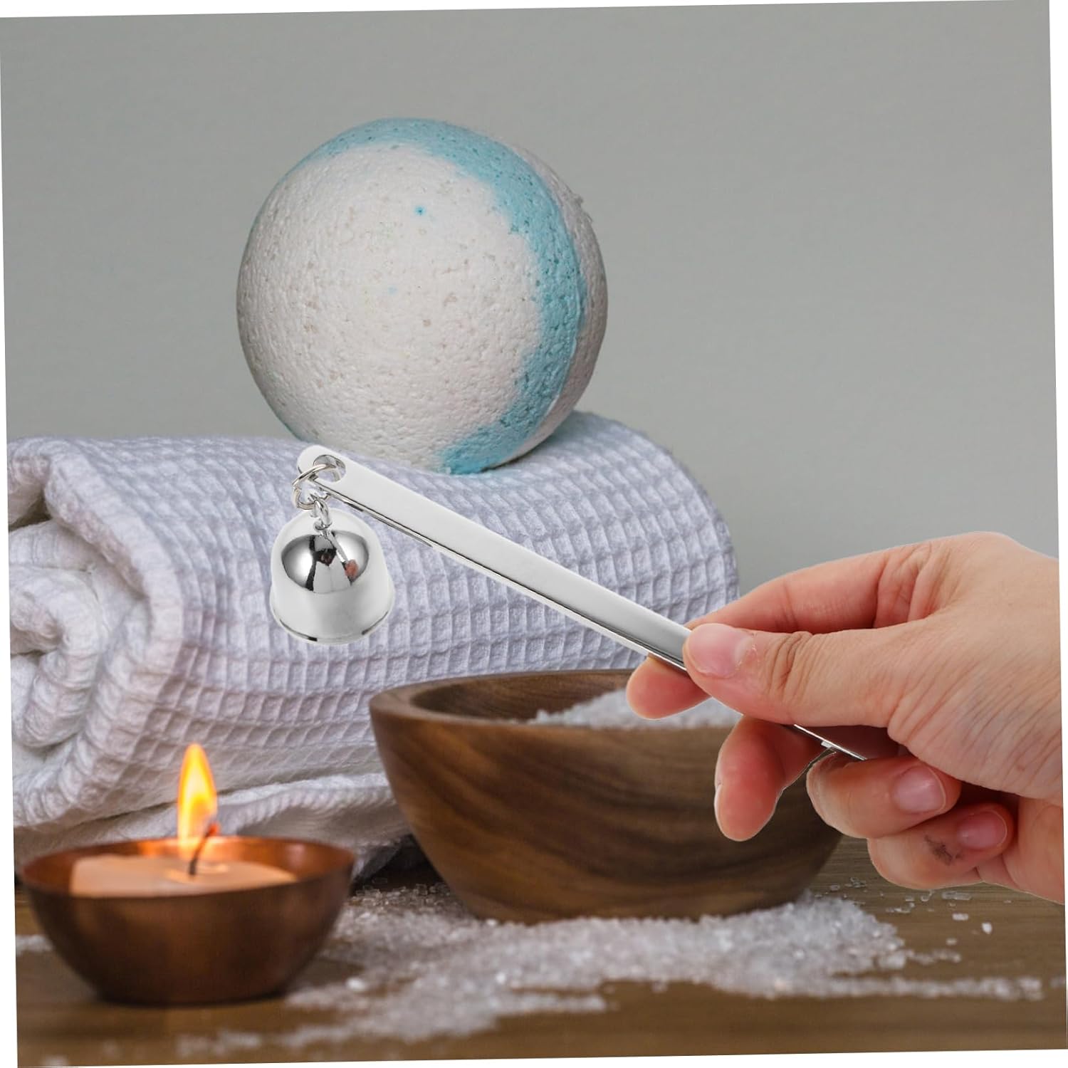 Cabilock Candle Snuffer with Long Handle Stainless Steel Wick Extinguisher