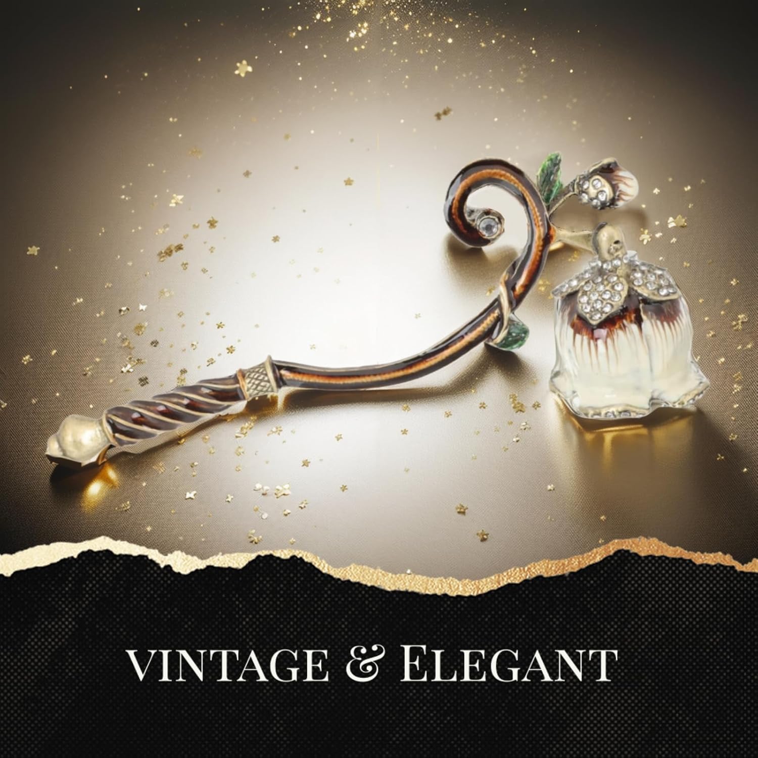 Elegant Candle Snuffer with Long Handle and Hook Design