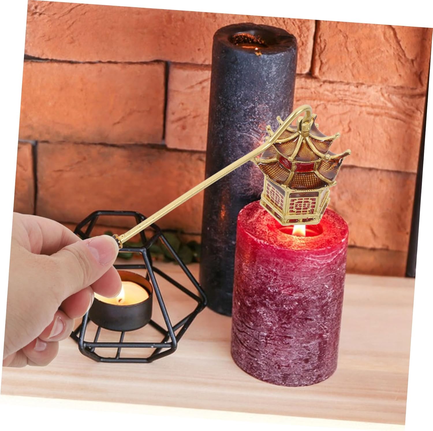 Elegant Vintage Candle Snuffer Extinguisher with Handle