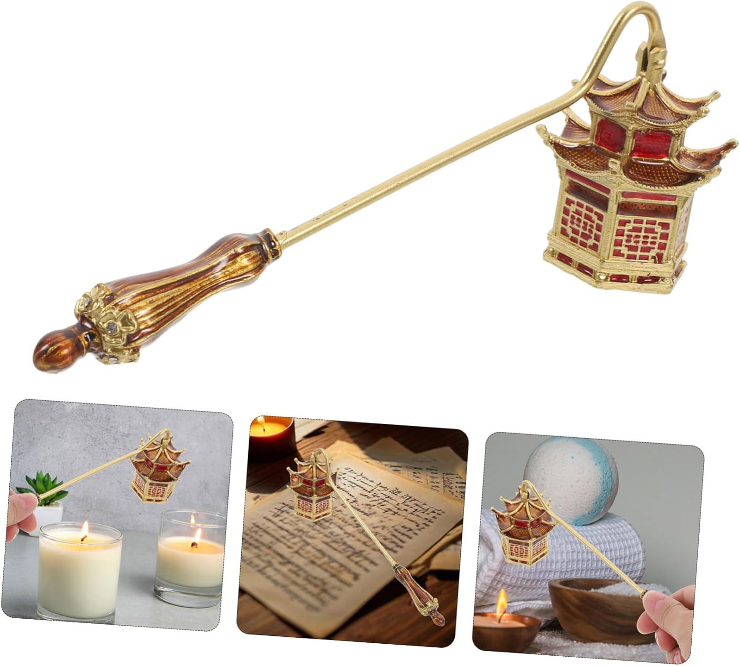Happyyami Candle Snuffer Tool Vintage Metal Design