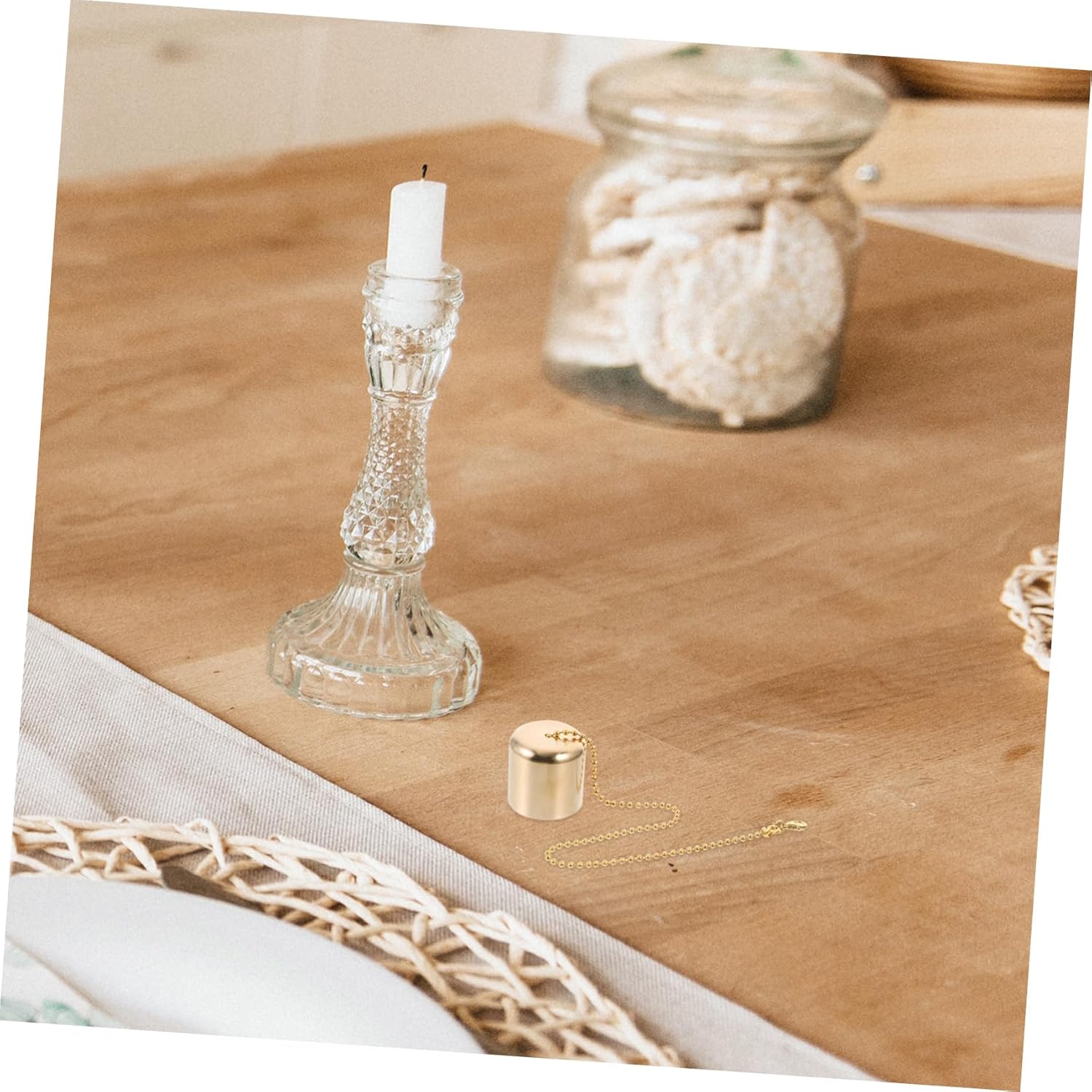 ERINGOGO 4pcs Brass Candle Snuffers with Unique Design