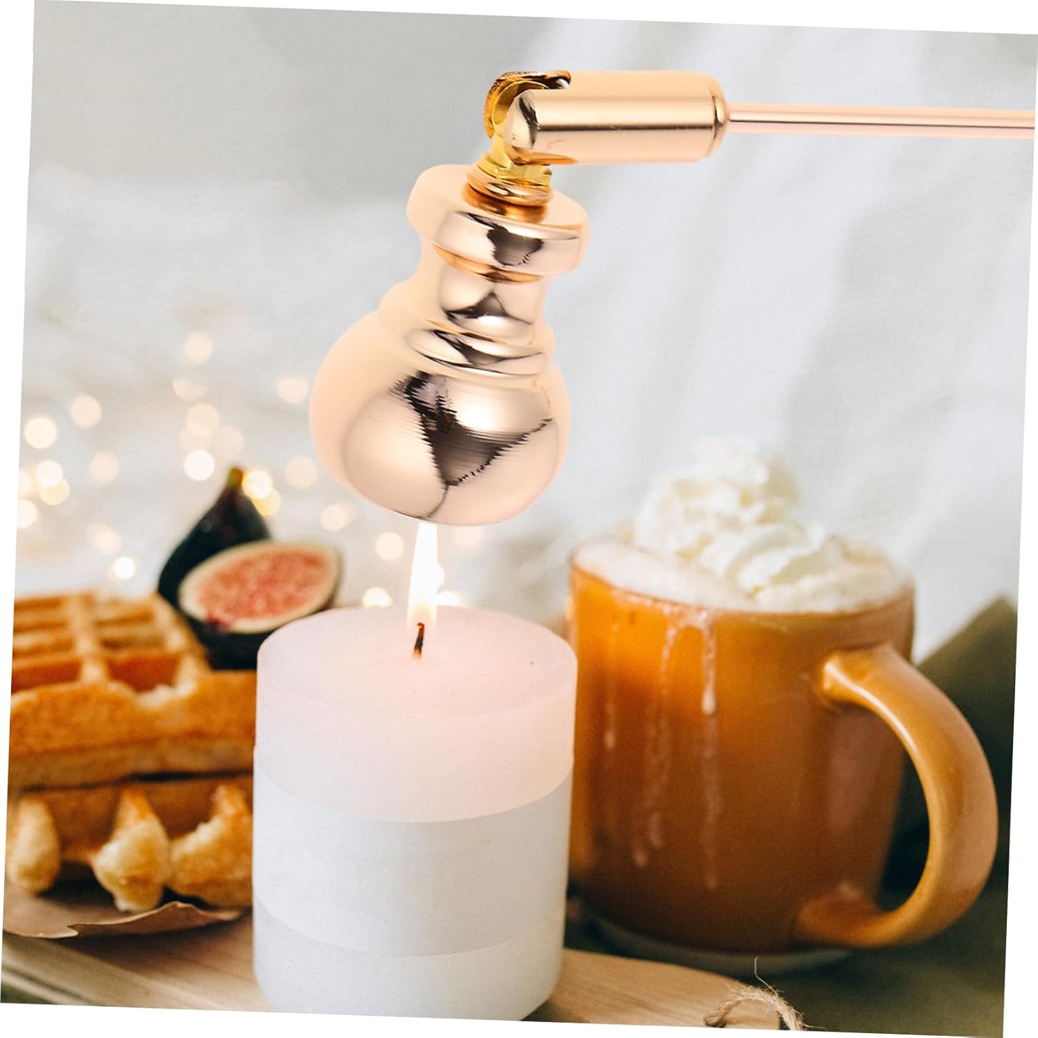 Elegant Candle Extinguisher Iron Handle for Aromatherapy Candles