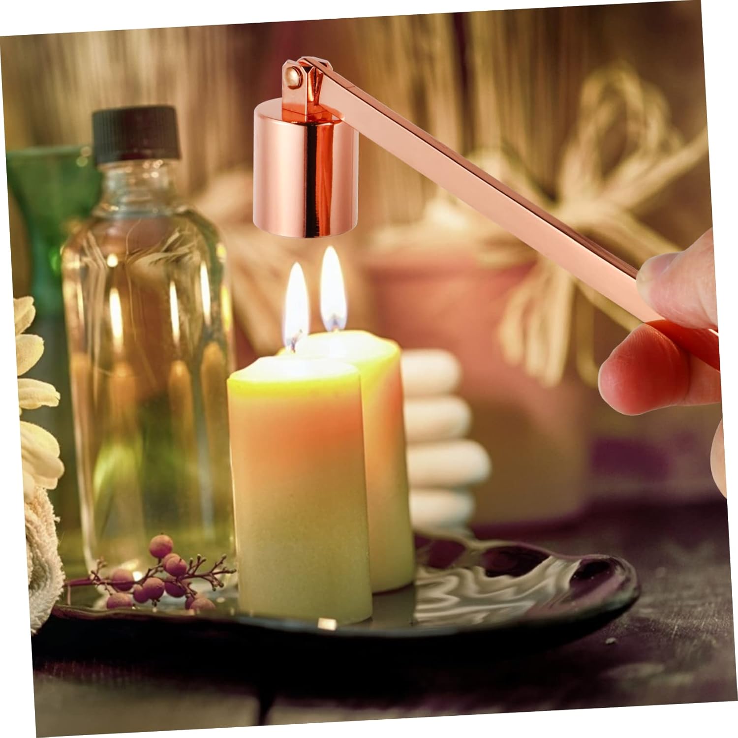 1Pc Candle Snuffer with Long Handle for Safe Extinguishing