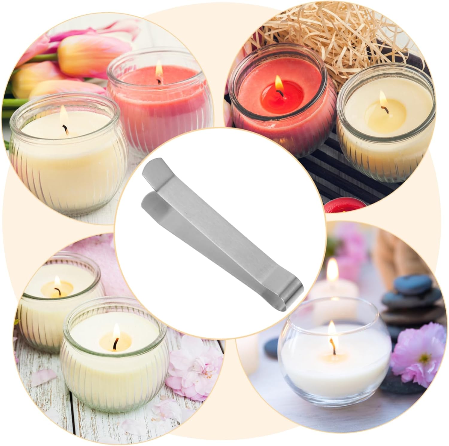 4pcs Stainless Steel Candle Extinguishing Clamps for Quick and Safe Use 1