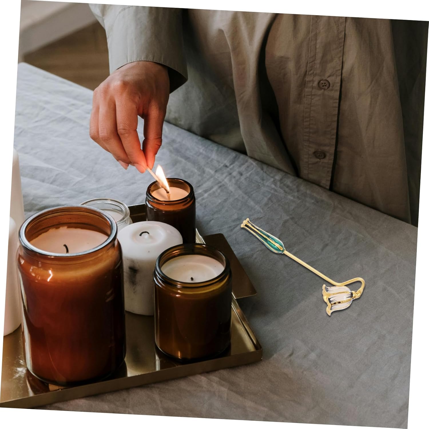 Unique Candle Snuffer Flame Extinguisher for Home Decor