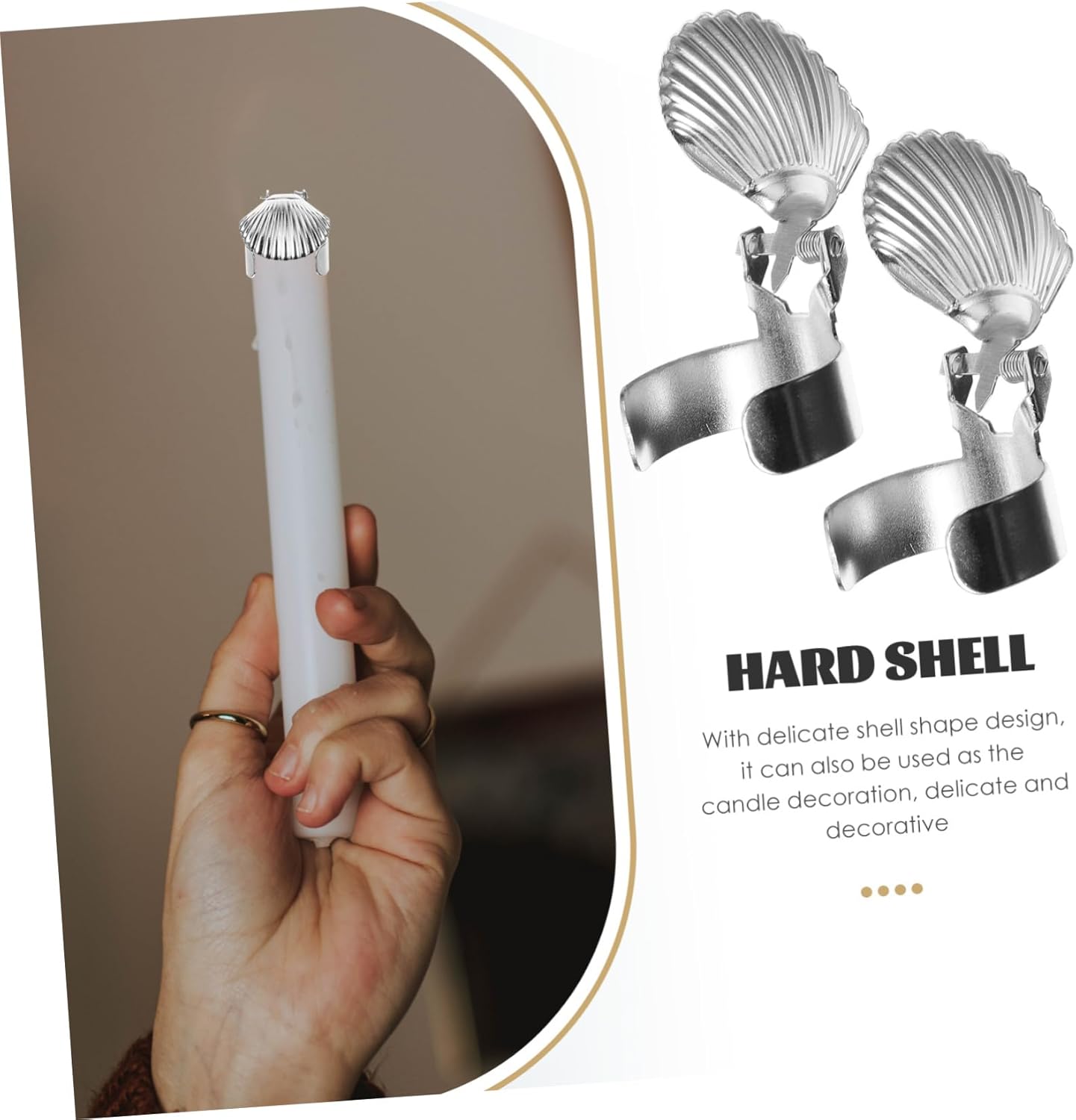 Happyyami Automatic Candle Snuffer Tool 4pcs Metal Wick Flame Extinguisher