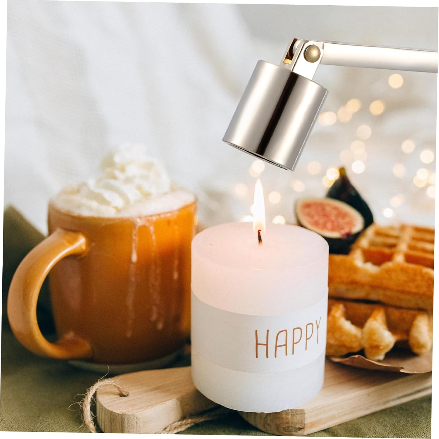 Happyyami 2pcs Stainless Steel Candle Snuffers