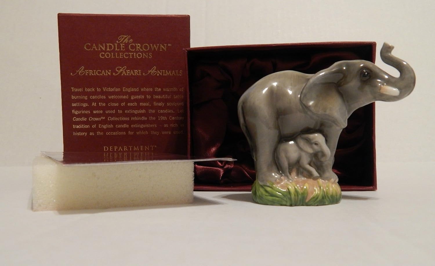 Department 56 African Safari Animals Elephant Candle Snuffer 5650041