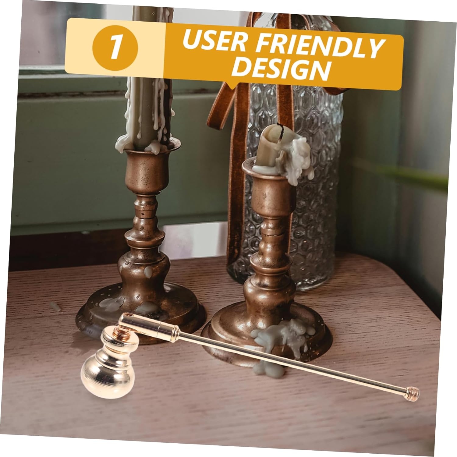Elegant Gourd Style Candle Snuffer Handle