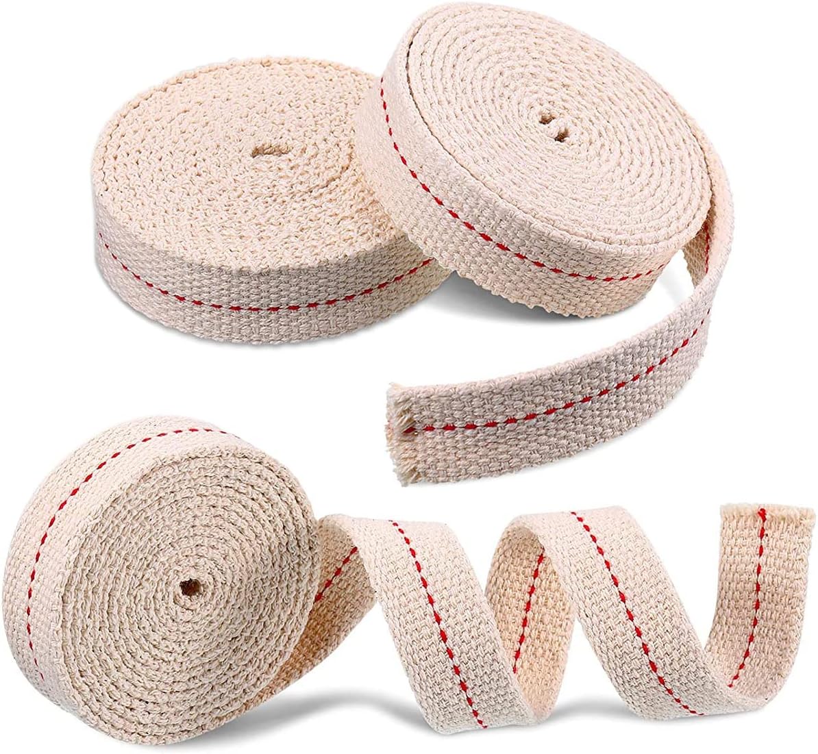 3 Rolls Strong Flat Cotton Wick 12 Inch for Oil Lantern
