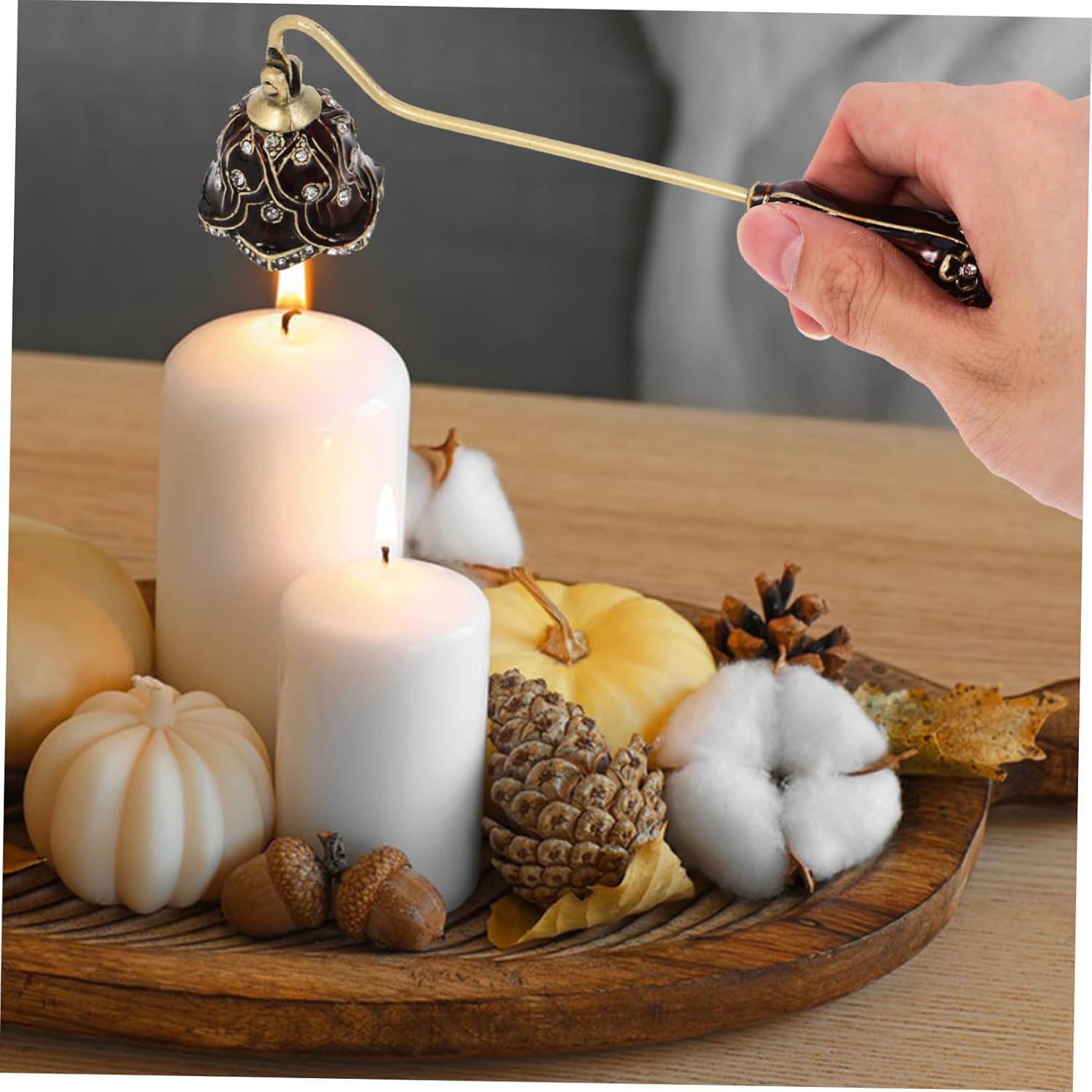 Elegant Metal Candle Snuffer Tool for Home Use