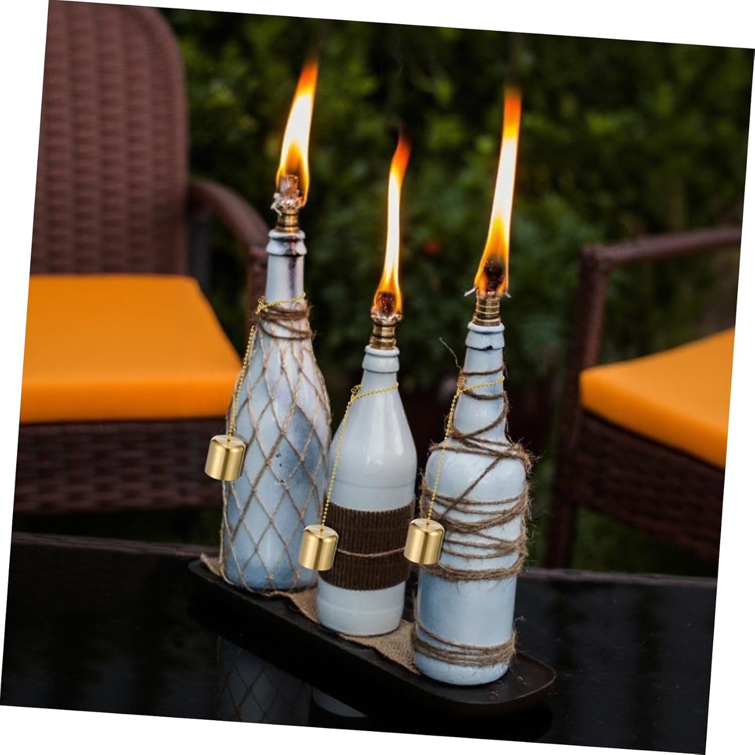 Happyyami 2pcs Brass Candle Snuffer Caps Fire Extinguisher Accessories