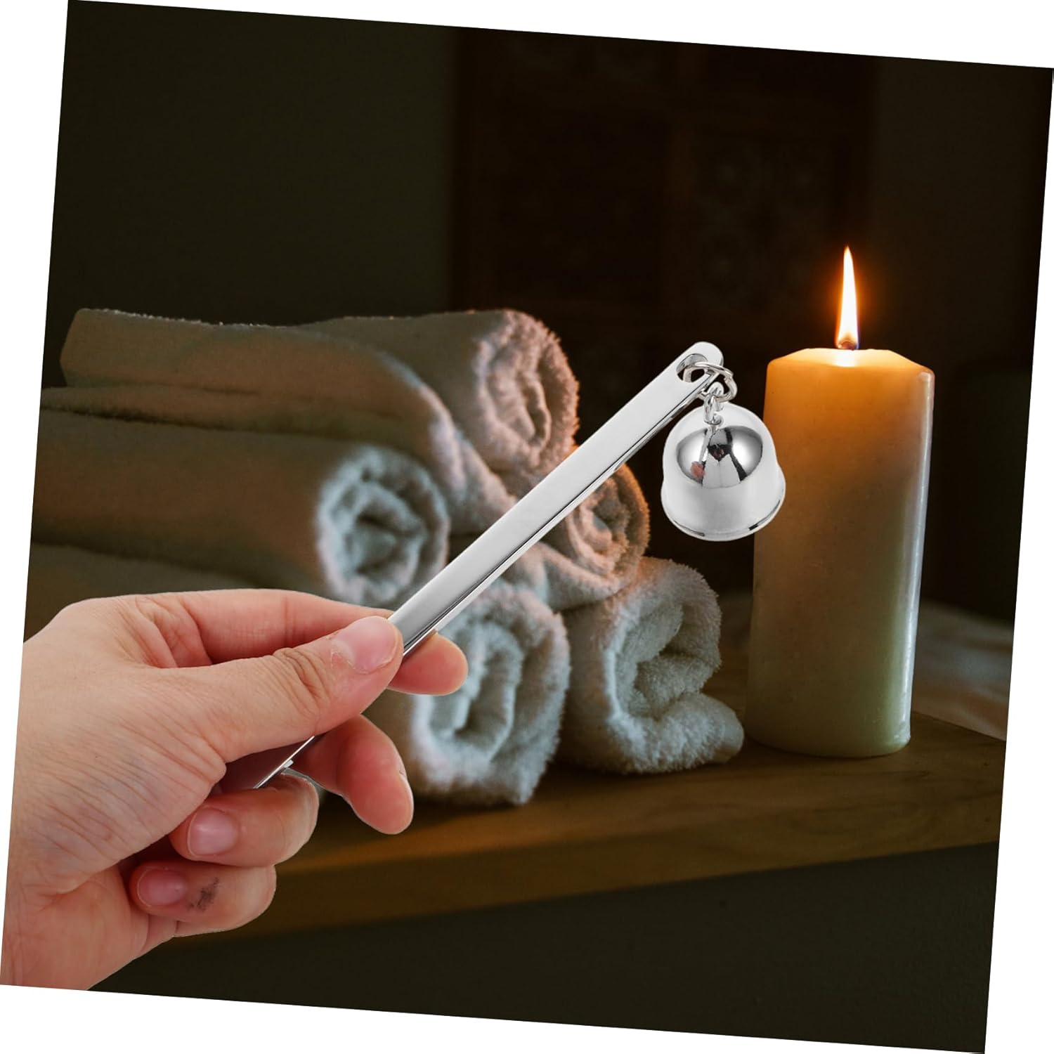Zerodeko Candle Snuffer Handle Stainless Steel