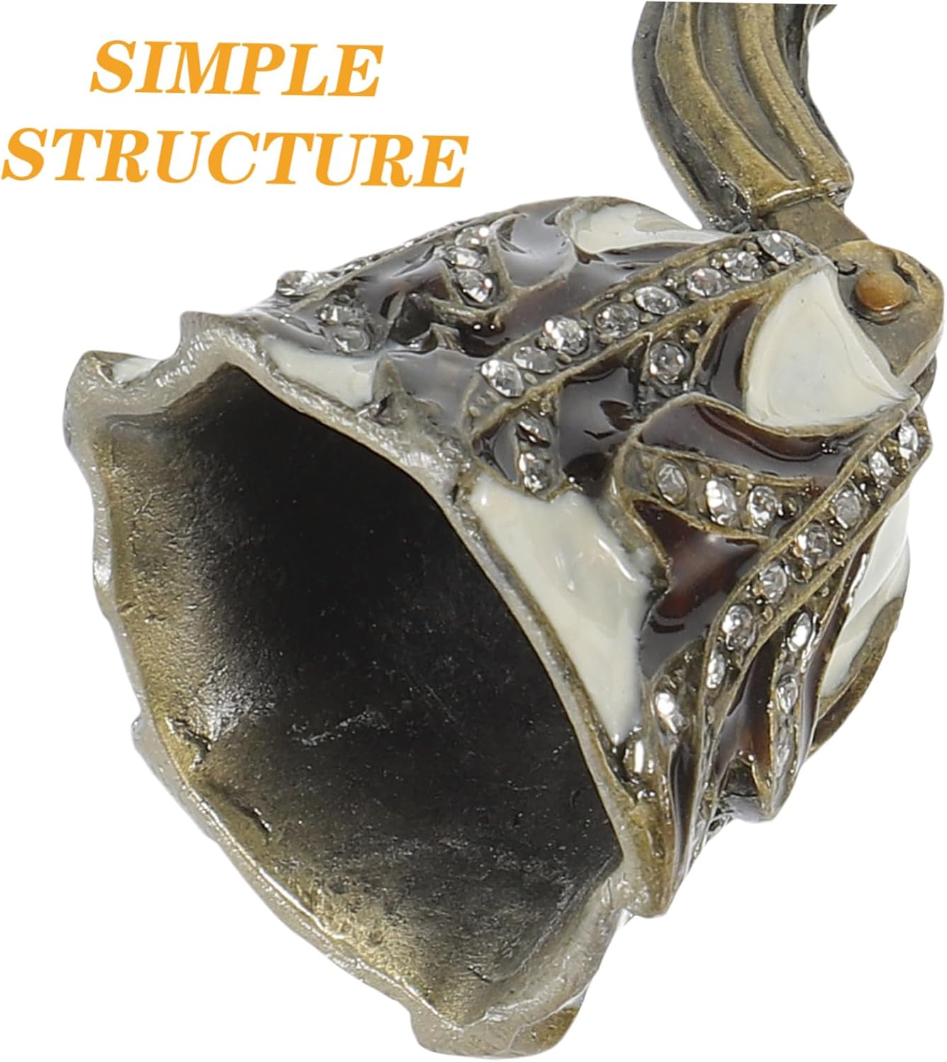 ERINGOGO Vintage Rhinestone Flower Candle Snuffer