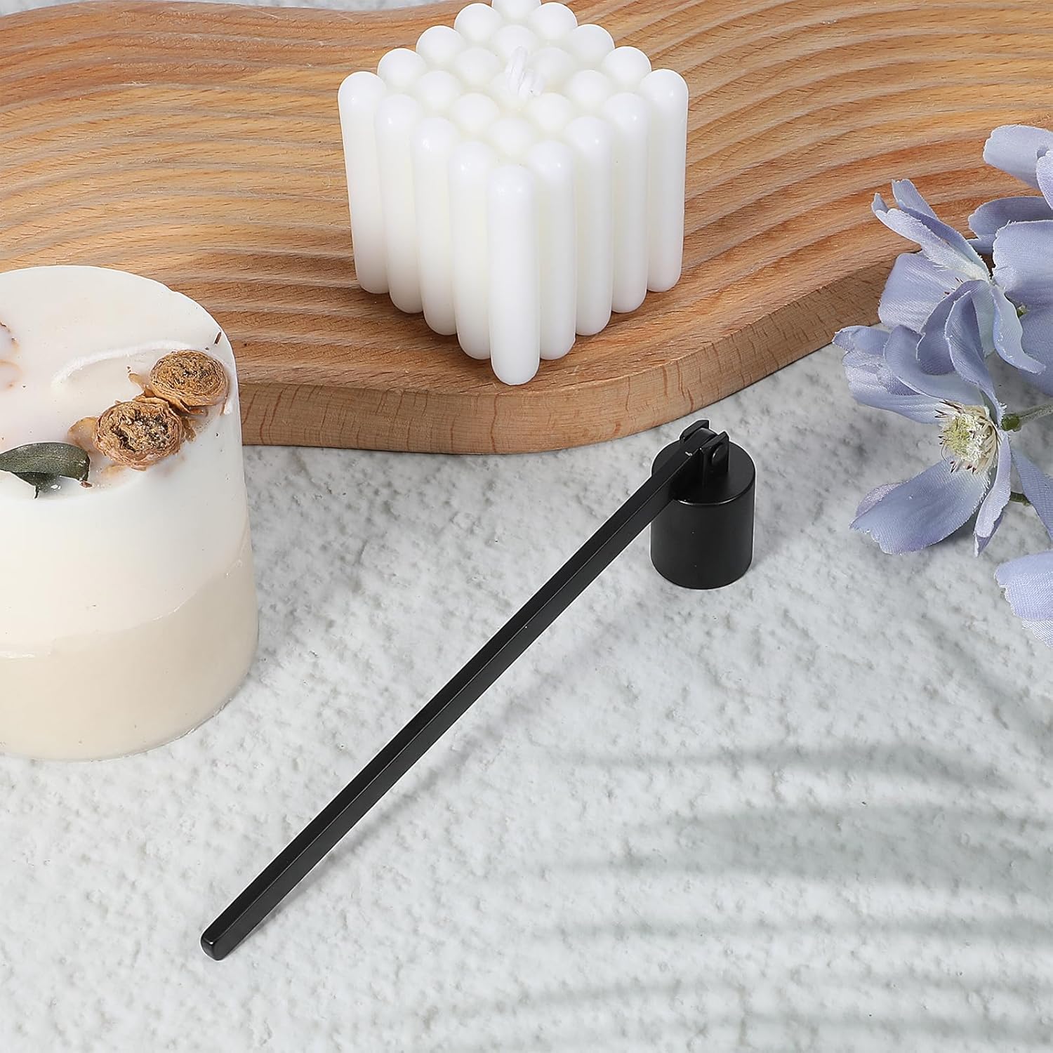 Exircy Candle Snuffer with Long Handle and Stainless Steel Design