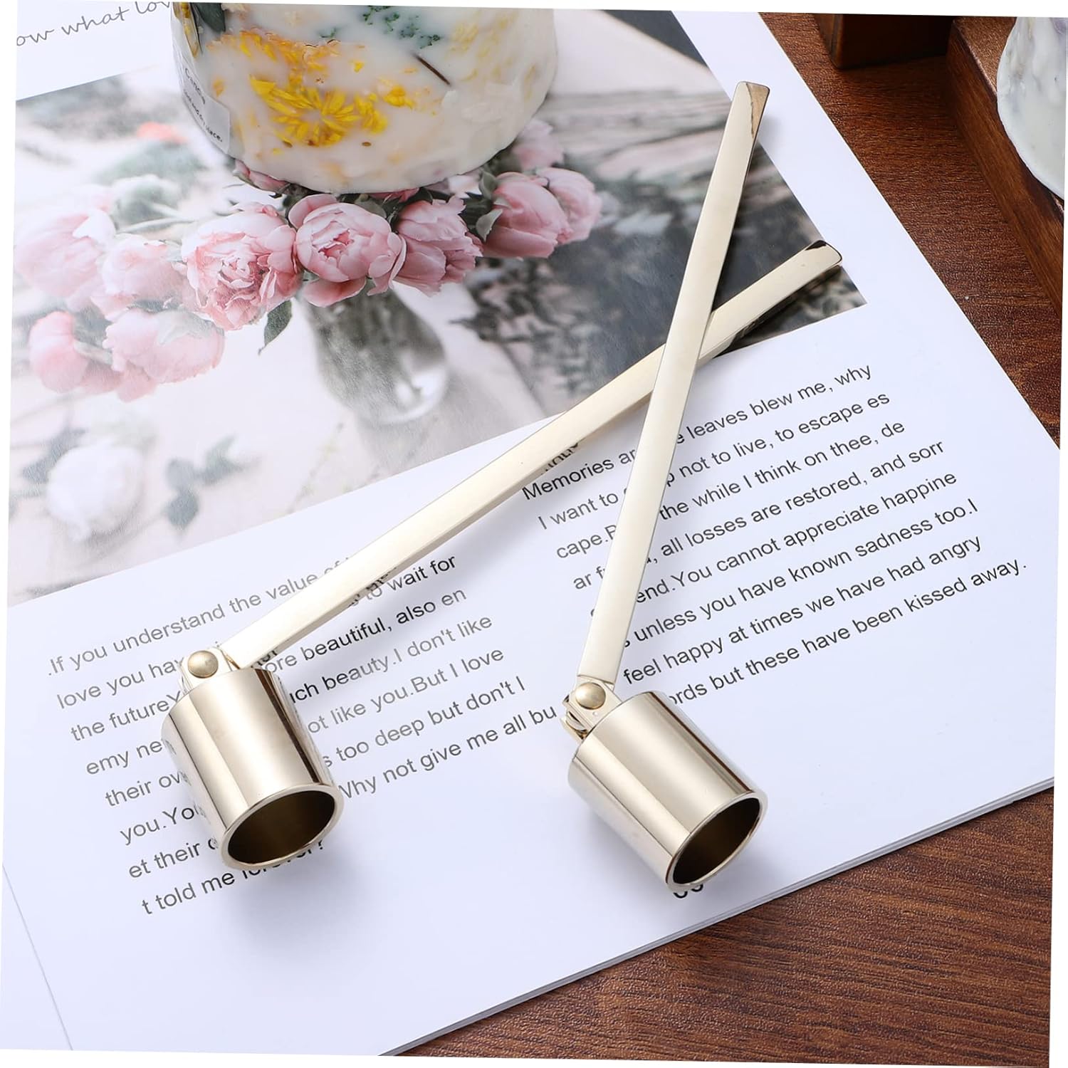 StoBaza 2pcs Candle Snuffer Handle for Wick Extinguishing