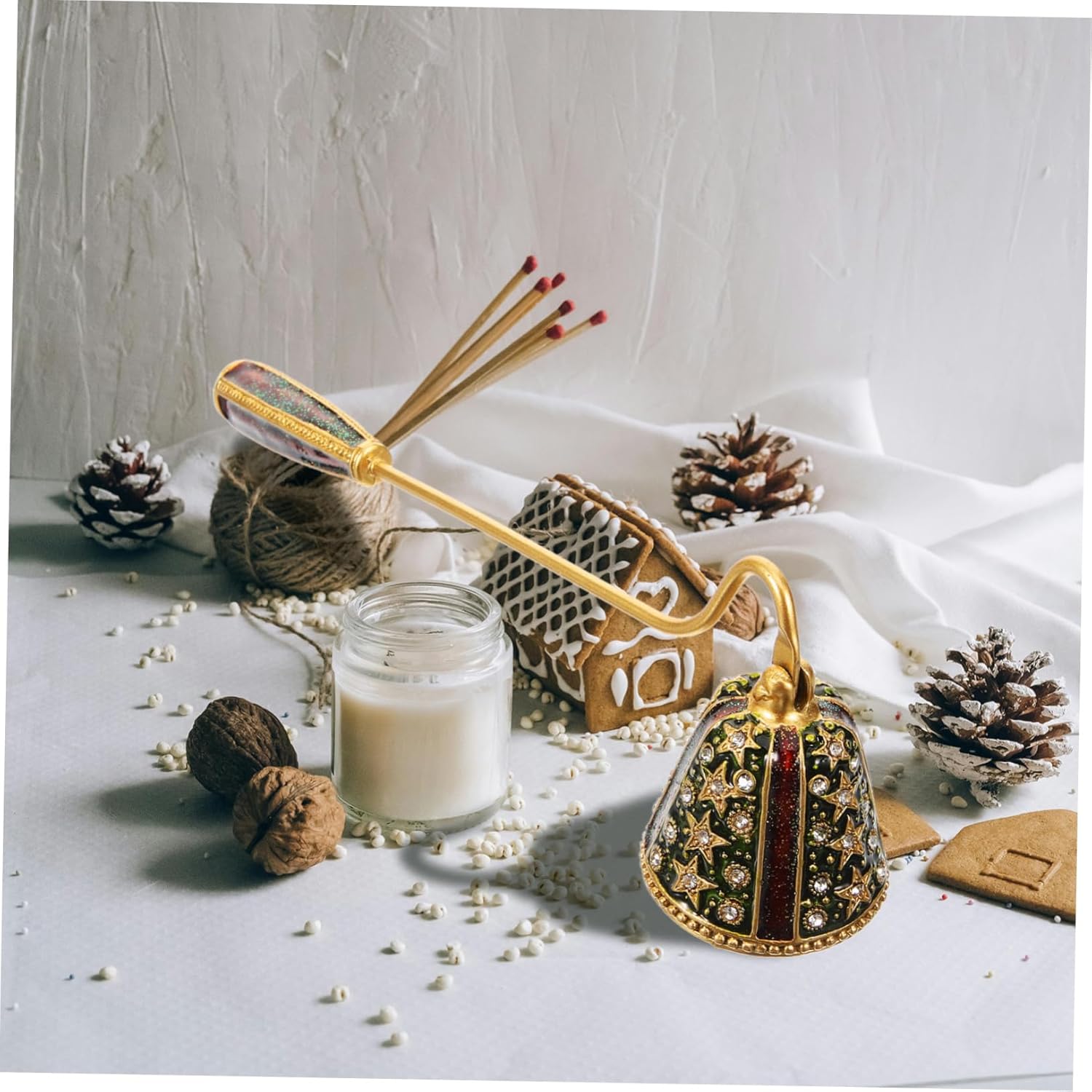 Happyyami Portable Candle Snuffer with Rhinestones