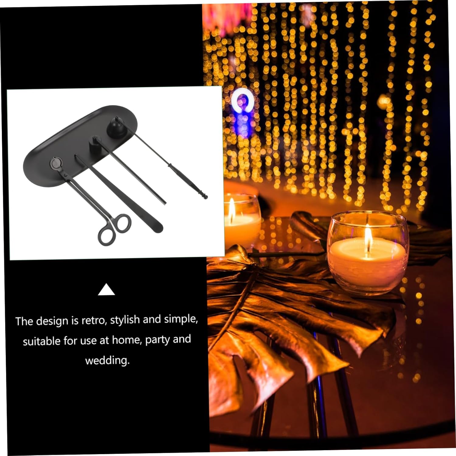 ERINGOGO Candle Wick Trimmer Set for Home Weddings Parties