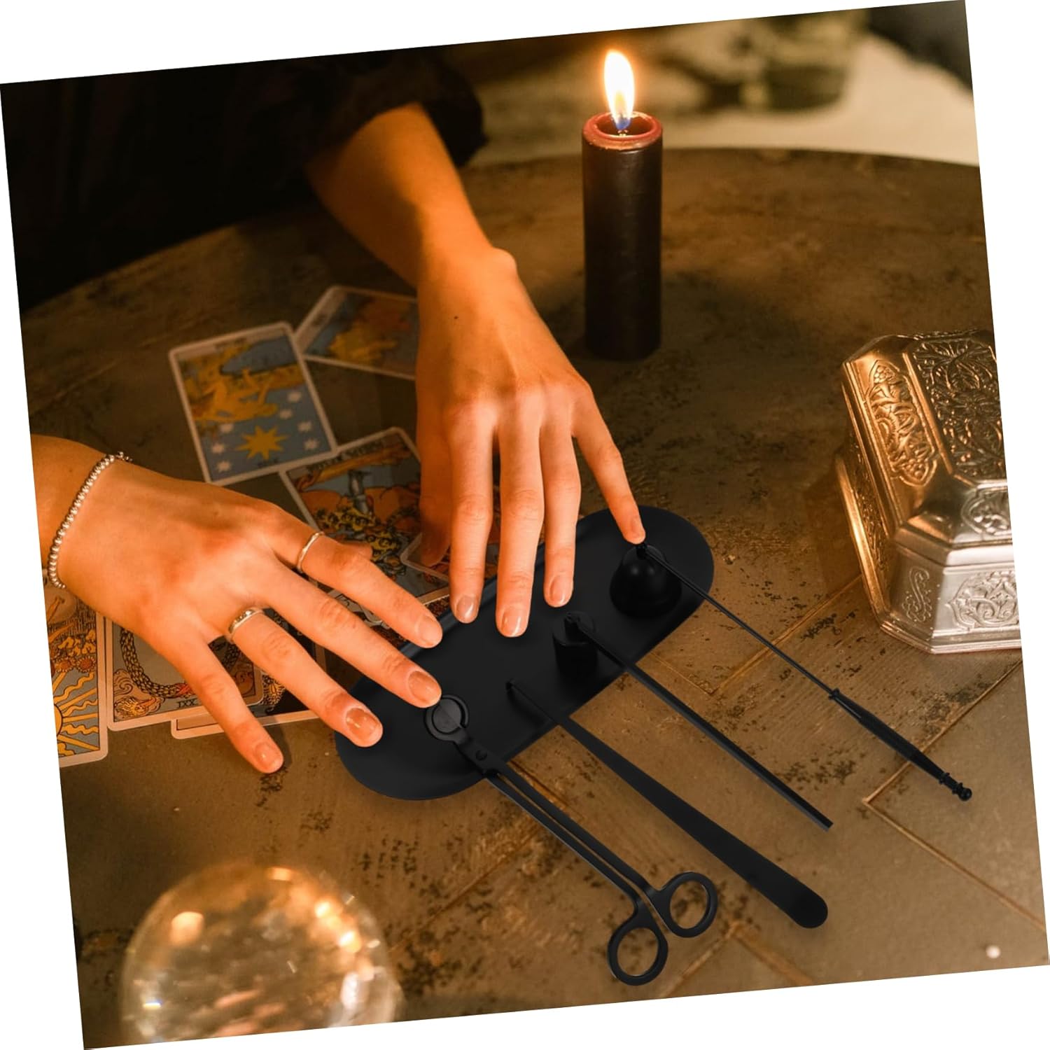 Happyyami 5 Piece Stainless Steel Candle Care Tool Set