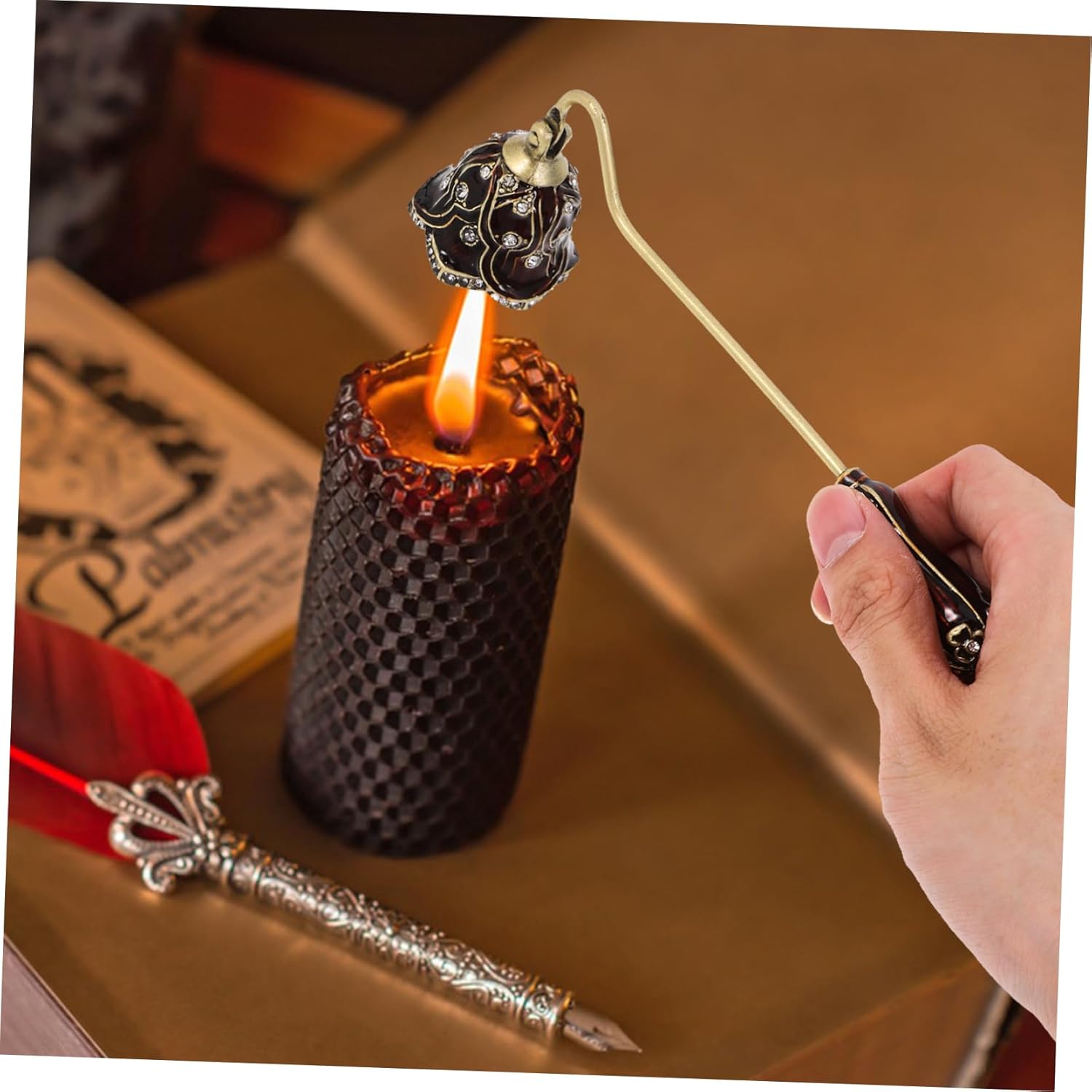 Candle Extinguisher Cover Metal Wick Snuffer