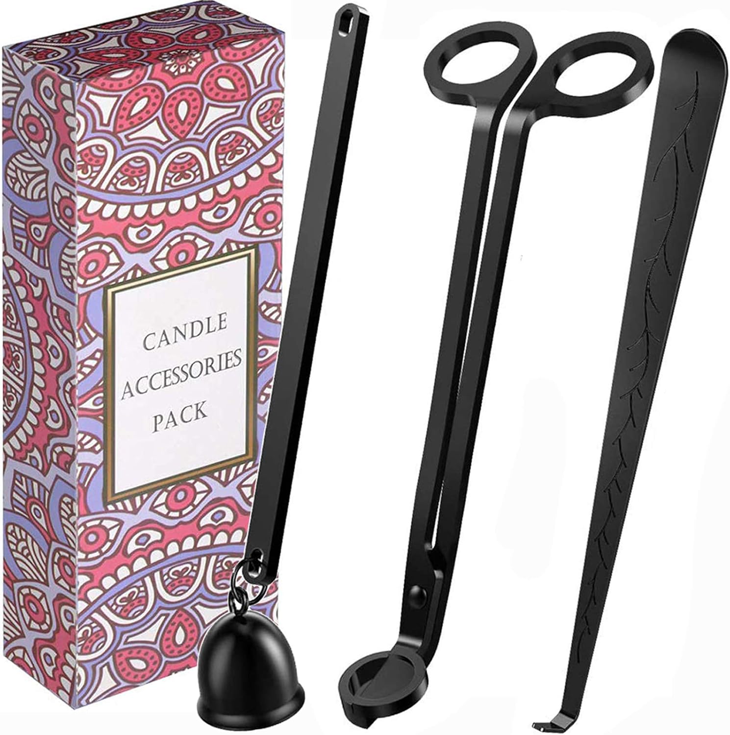 Candle Snuffer Set with Wick Trimmer and Dipper