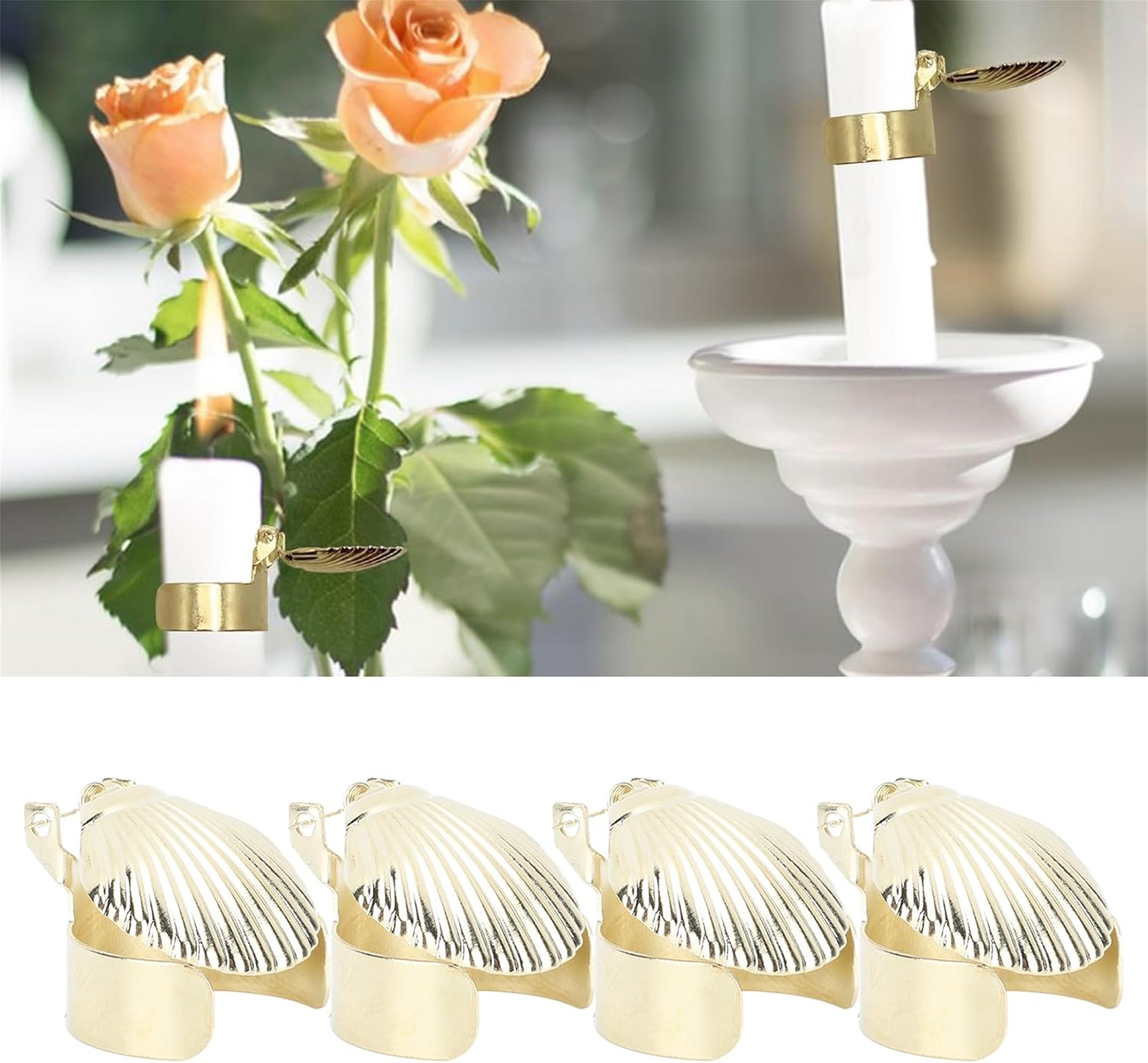 4Pcs Automatic Candle Snuffer with Timer and Safety Guard
