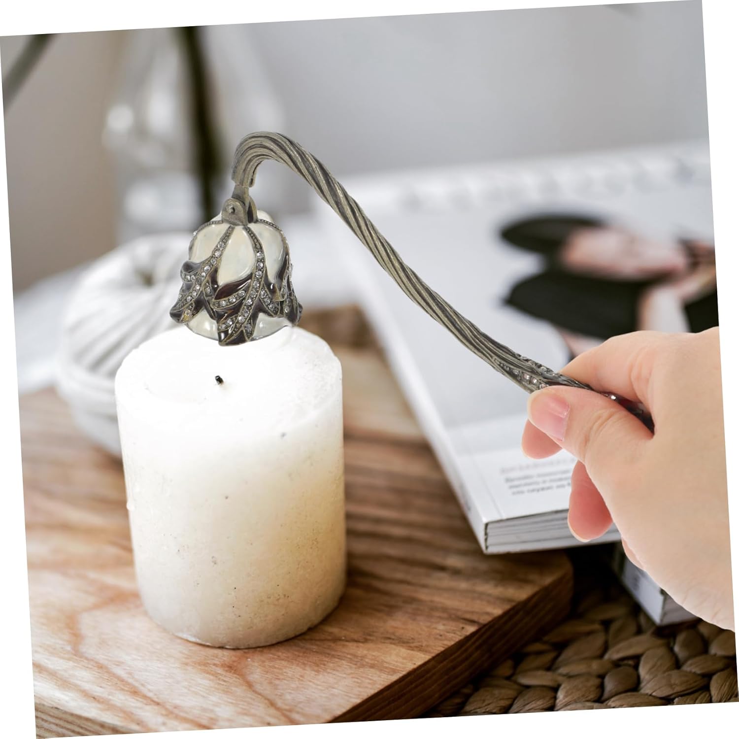 Stobaza Candle Snuffer with Rhinestone Design